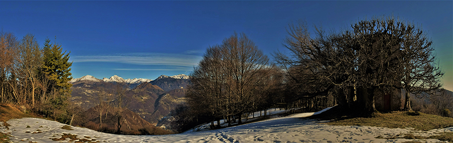 Vista panoramica al Roccolo degli Spadì (1153 m)